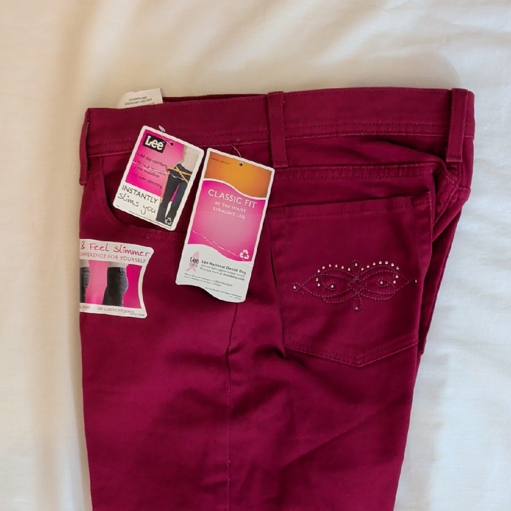 Lee Women's Dark Red Skinny Jeans - Picture 3 of 7
